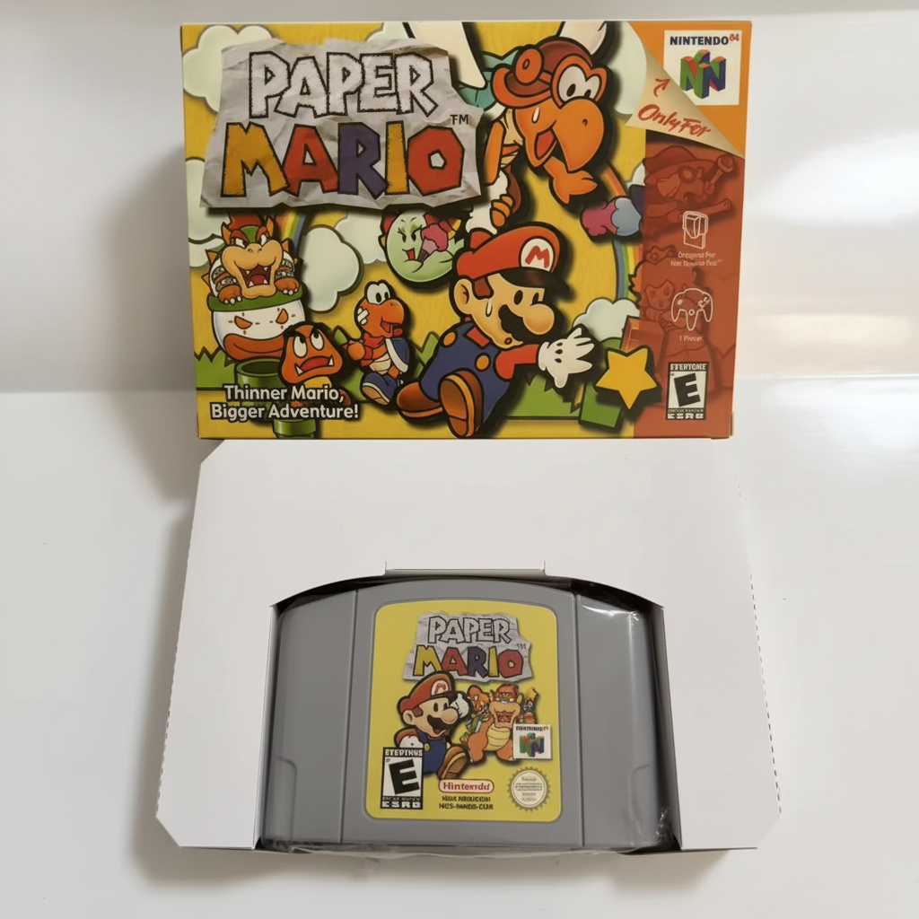 Paper Mario - Box e cartuccia compatibile Nintendo 64