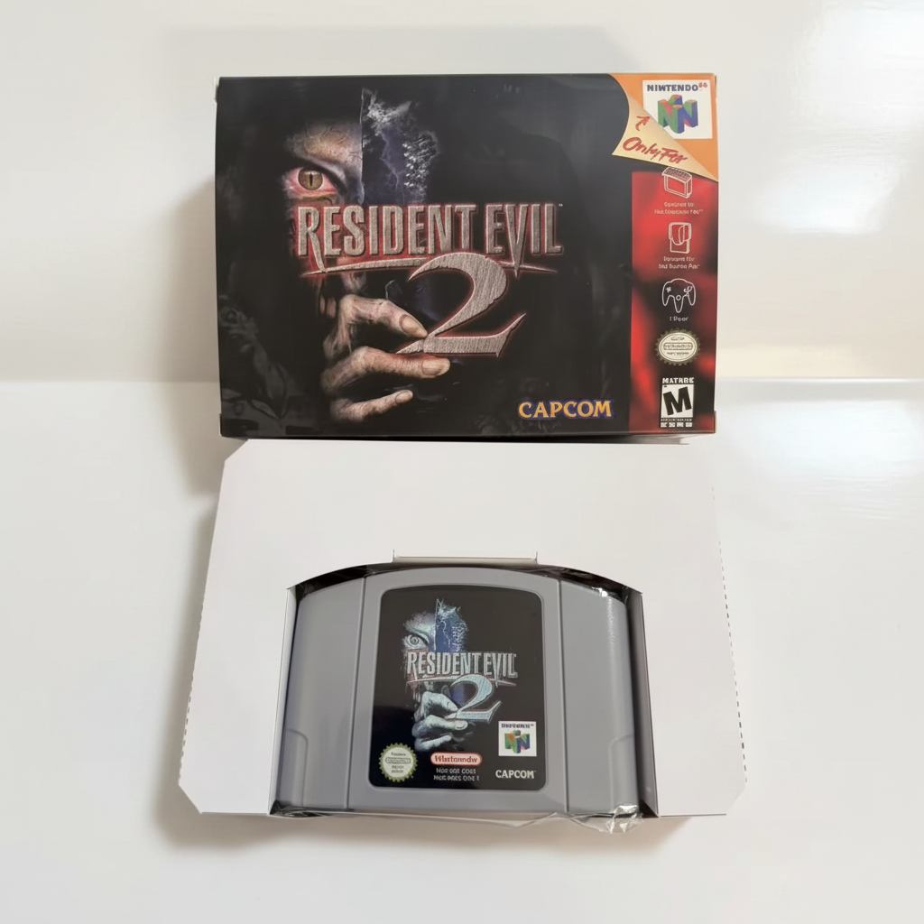 Resident Evil 2 - Box e cartuccia compatibile Nintendo 64