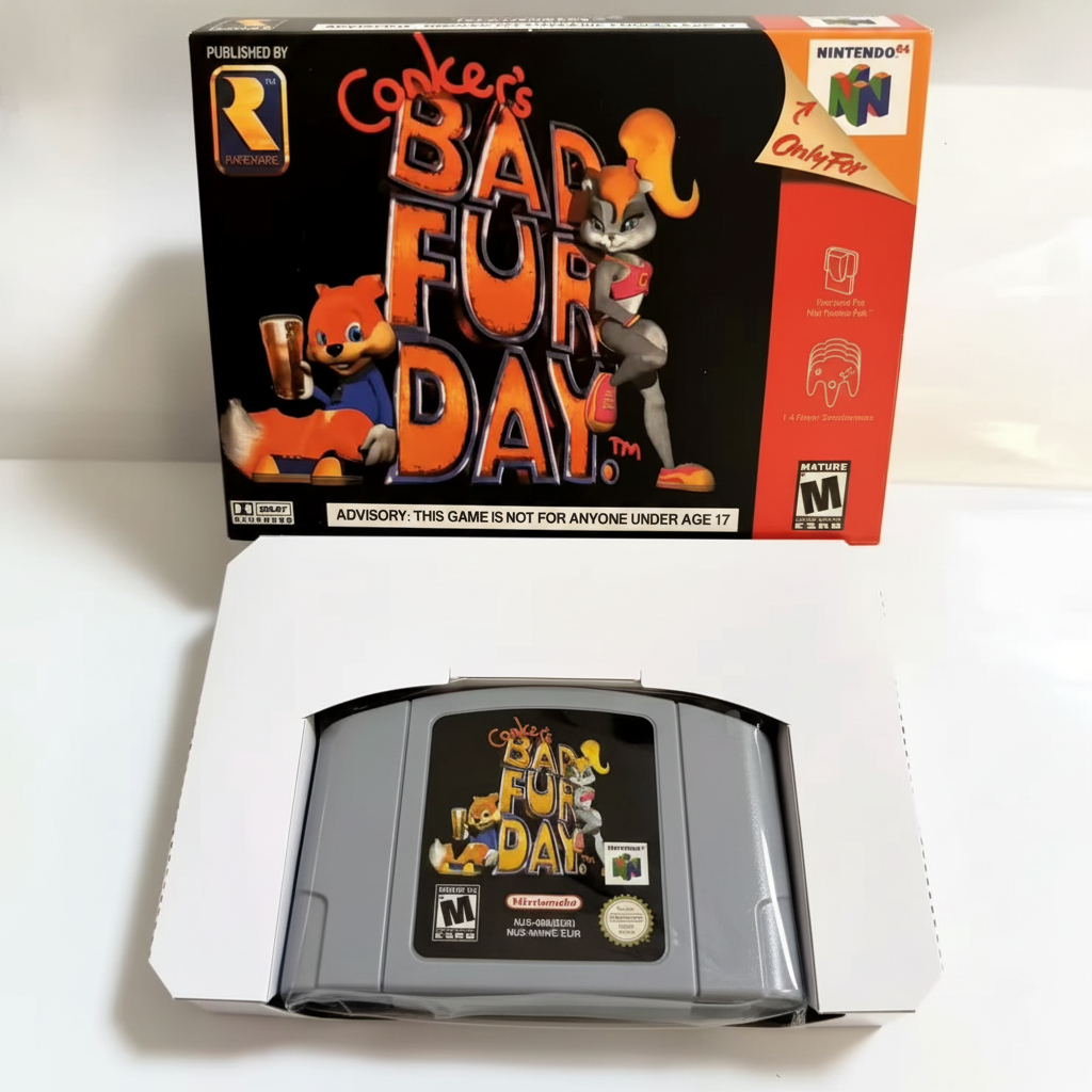 Conker's Bad Fur Day - Box e cartuccia Nintendo 64