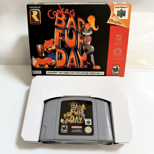 Conker's Bad Fur Day - Box e cartuccia Nintendo 64