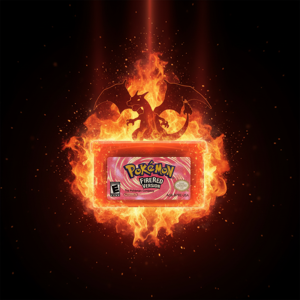 Pokémon Fire Red GBA - cinematic cover