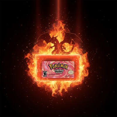 Pokémon Fire Red GBA - cinematic cover