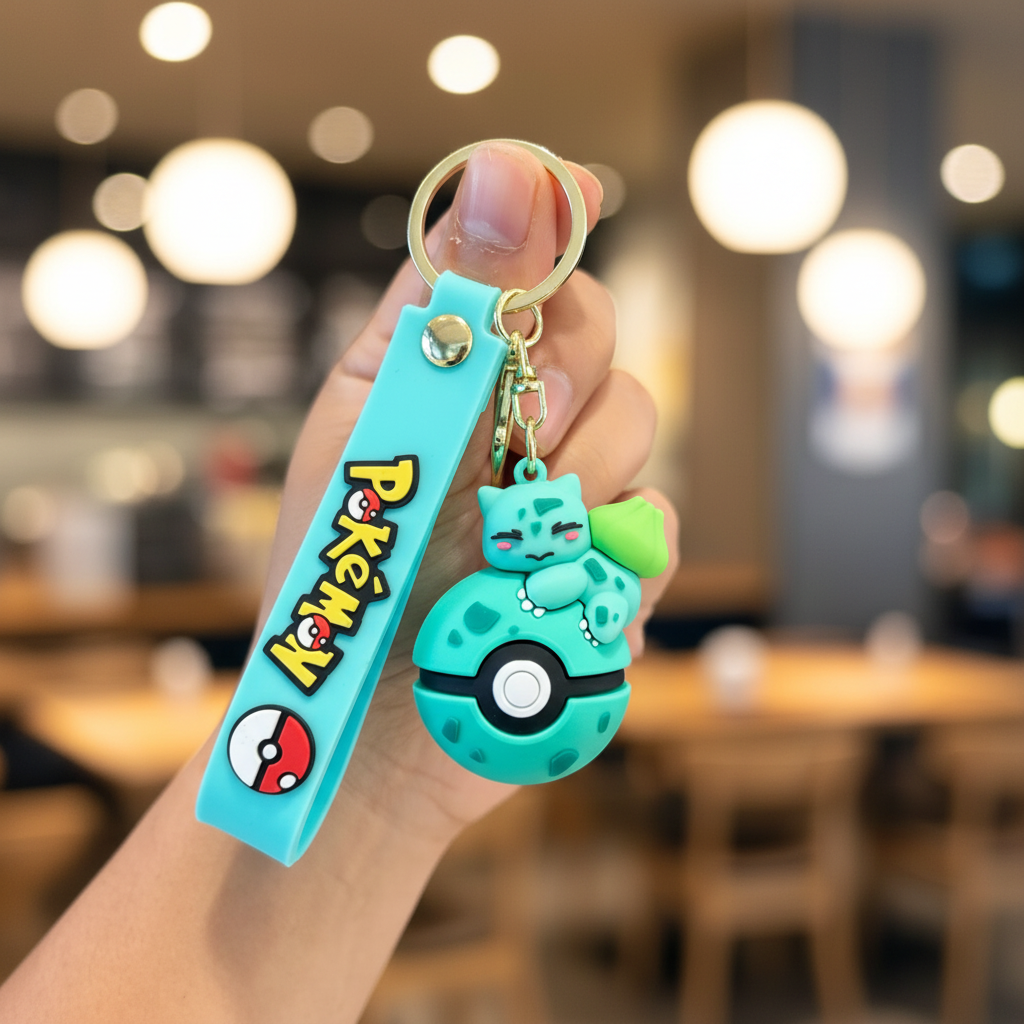 Portachiavi Bulbasaur - sfondo cozy